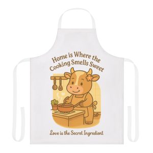 Mother Cow Kitchen Apron – Home Is Where The Cooking Smells Sweet | Cozy Kitchen Apron
