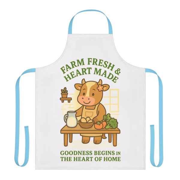 Mother Cow Kitchen Apron - Farm Fresh & Heart Made