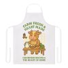 Mother Cow Kitchen Apron - Farm Fresh & Heart Made