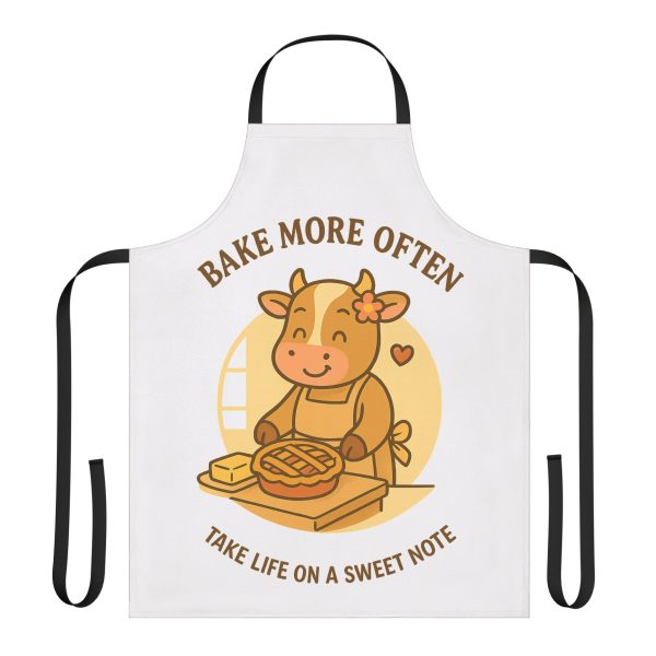 Mother Cow Kitchen Apron - Bake More Often | Take Life On A Sweet Note