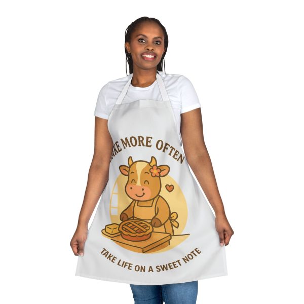 Mother Cow Kitchen Apron - Bake More Often | Take Life On A Sweet Note