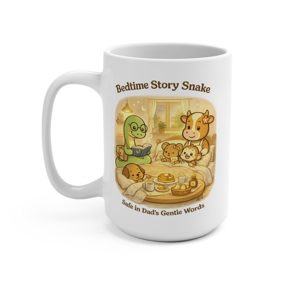 Father Snake 15oz Ceramic Mug - Bedtime Story Snake