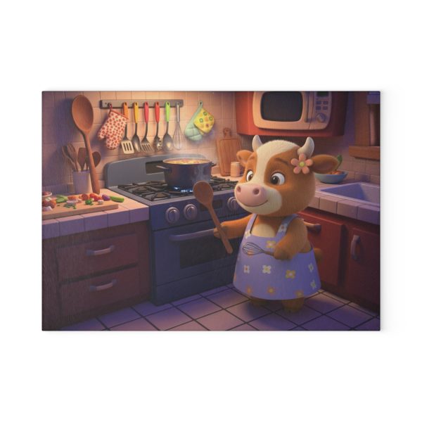 Mother Cow Chef Decorative Chopping Board - Cooking Soup