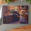 Mother Cow Chef - Decorative Chopping Board - Ingredients Preparation
