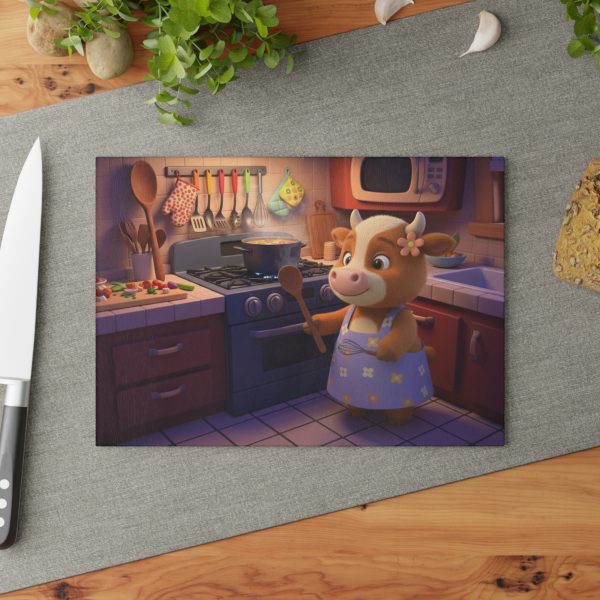 Mother Cow Chef Decorative Chopping Board - Cooking Soup