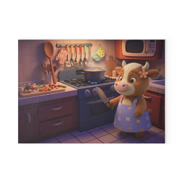 Mother Cow Chef - Decorative Chopping Board - Ingredients Preparation