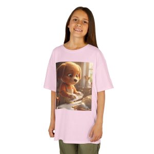 Little Nest Moments - Responsible Dog Son Washing Dishes Kids T-Shirt