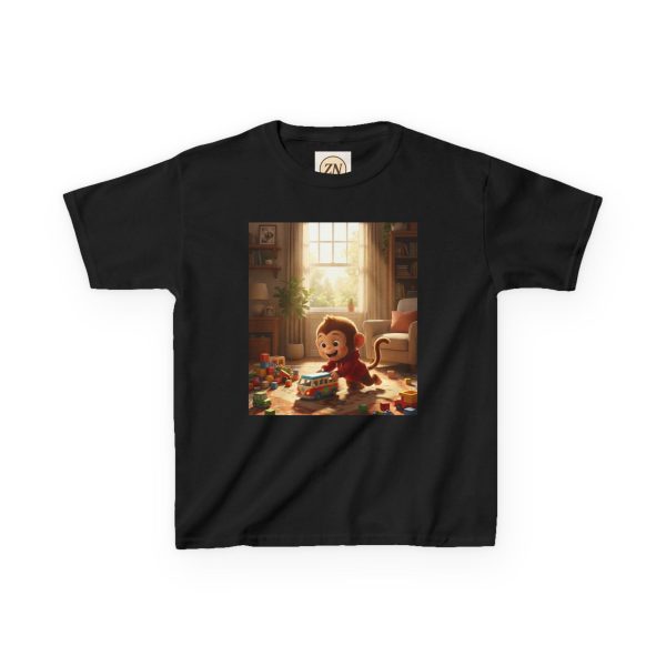 13208762428633620819_2048.jpeg Little Nest Moments - Playful Monkey Son Kids T-Shirt