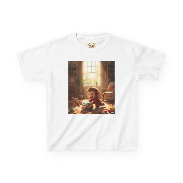 13657721595193408426_2048.jpeg Little Nest Moments - Playful Monkey Son Kids T-Shirt