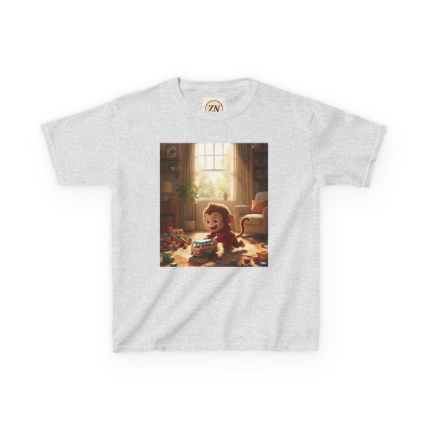 1441531684135463426_2048.jpeg Little Nest Moments - Playful Monkey Son Kids T-Shirt