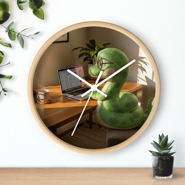 Father Snake - Quiet Strength Desk Clock For Cozy Home Office