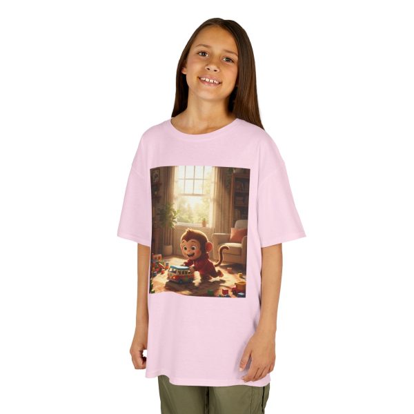 15905224261012087915_2048.jpeg Little Nest Moments - Playful Monkey Son Kids T-Shirt