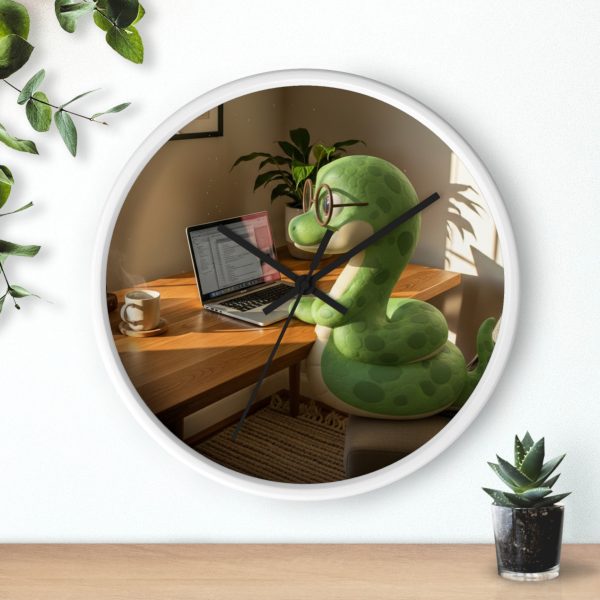 Father Snake - Quiet Strength Desk Clock For Cozy Home Office