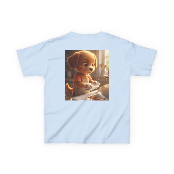 3411609064009251725_2048.jpeg Little Nest Moments - Responsible Dog Son Washing Dishes Kids T-Shirt