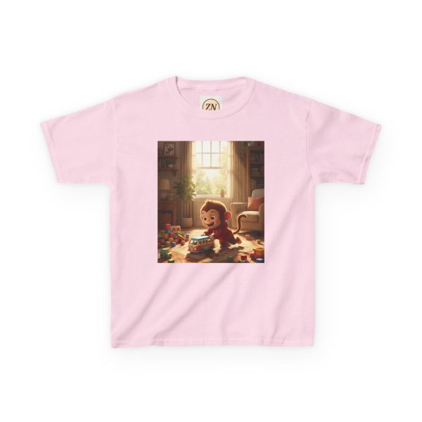 7311537142876586349_2048.jpeg Little Nest Moments - Playful Monkey Son Kids T-Shirt