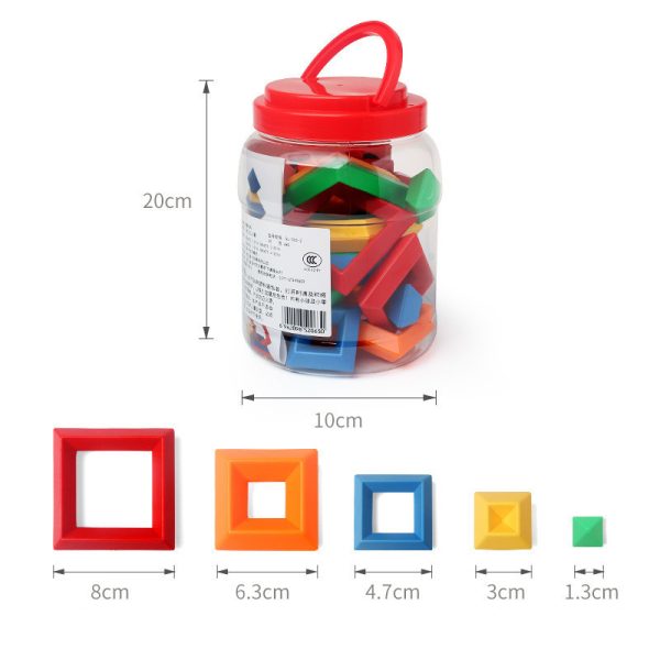 Rainbow Balance Building Blocks – Montessori Stacking And Balance Toy