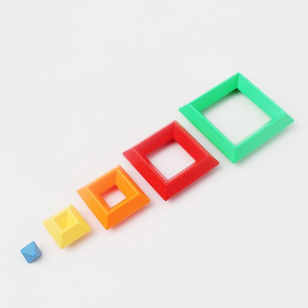 Rainbow Balance Building Blocks – Montessori Stacking And Balance Toy