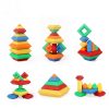 Rainbow Balance Building Blocks – Montessori Stacking And Balance Toy