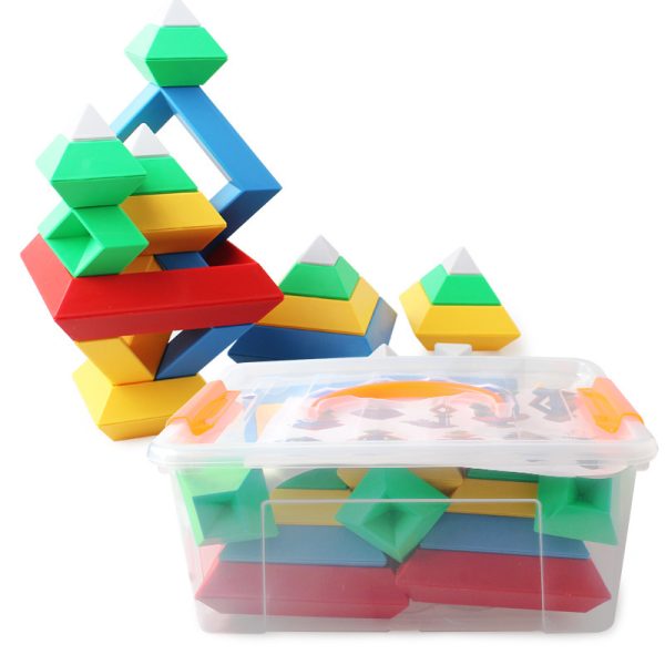 Rainbow Balance Building Blocks – Montessori Stacking And Balance Toy