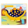 Montessori Wooden Dinosaur Puzzle – Educational Learning Toy For Kids